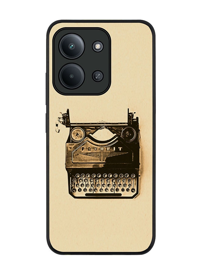 For Xiaomi Redmi 15C 4G Case,Slim fit Camera Protection, Shockproof Thin Phone cover  - Typewriter